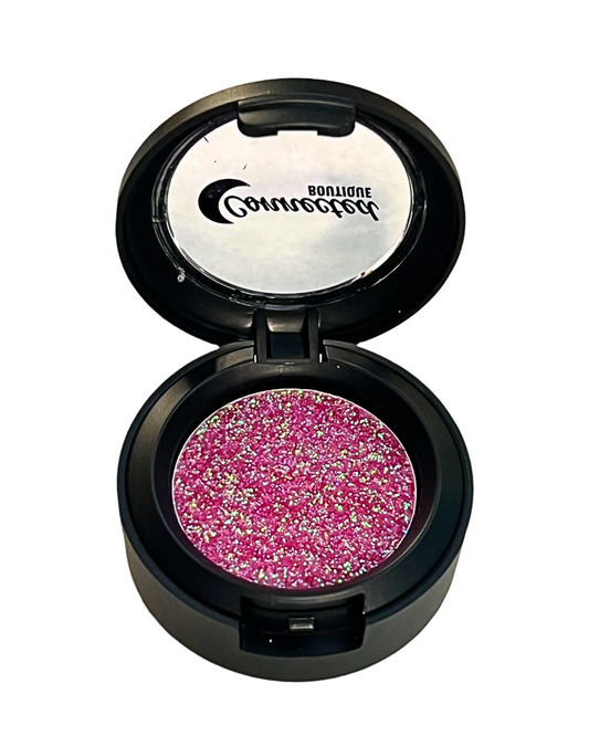 Heartfelt Pink Duochrome Glitter Eyeshadow – Soft Shift Sparkle